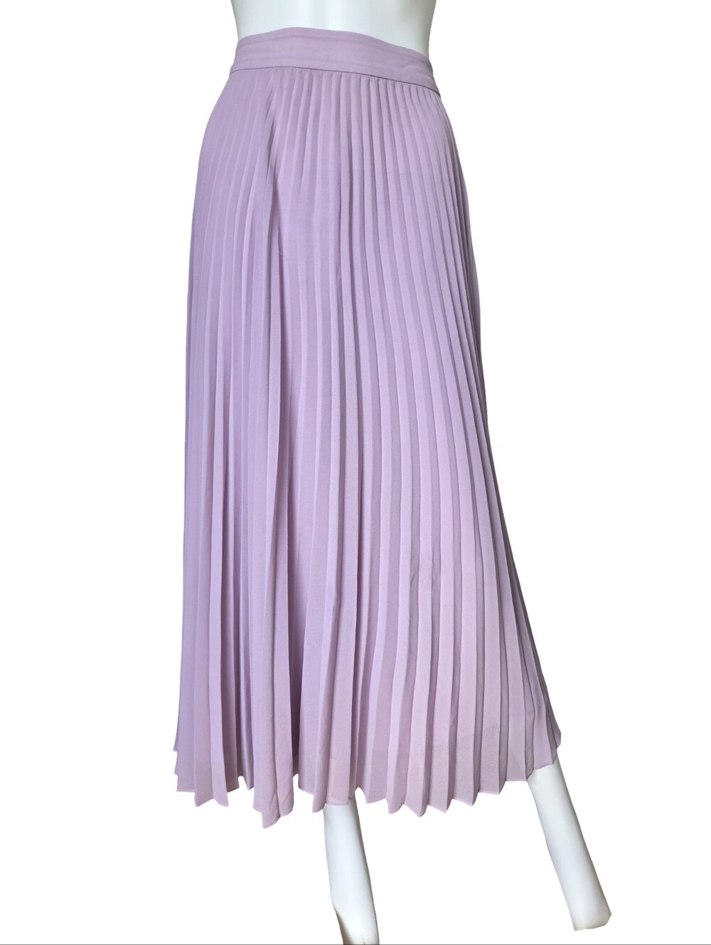 Lauren Ralph Lauren Pleated Mini Skirt Lavender Purple Modest Womens Size 10